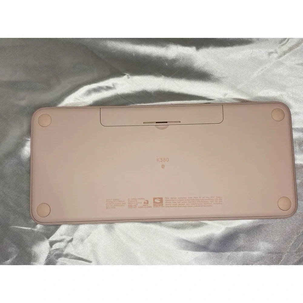 Logitech K380 Pink Wireless Bluetooth Keyboard Smart Lightweight Tested/working